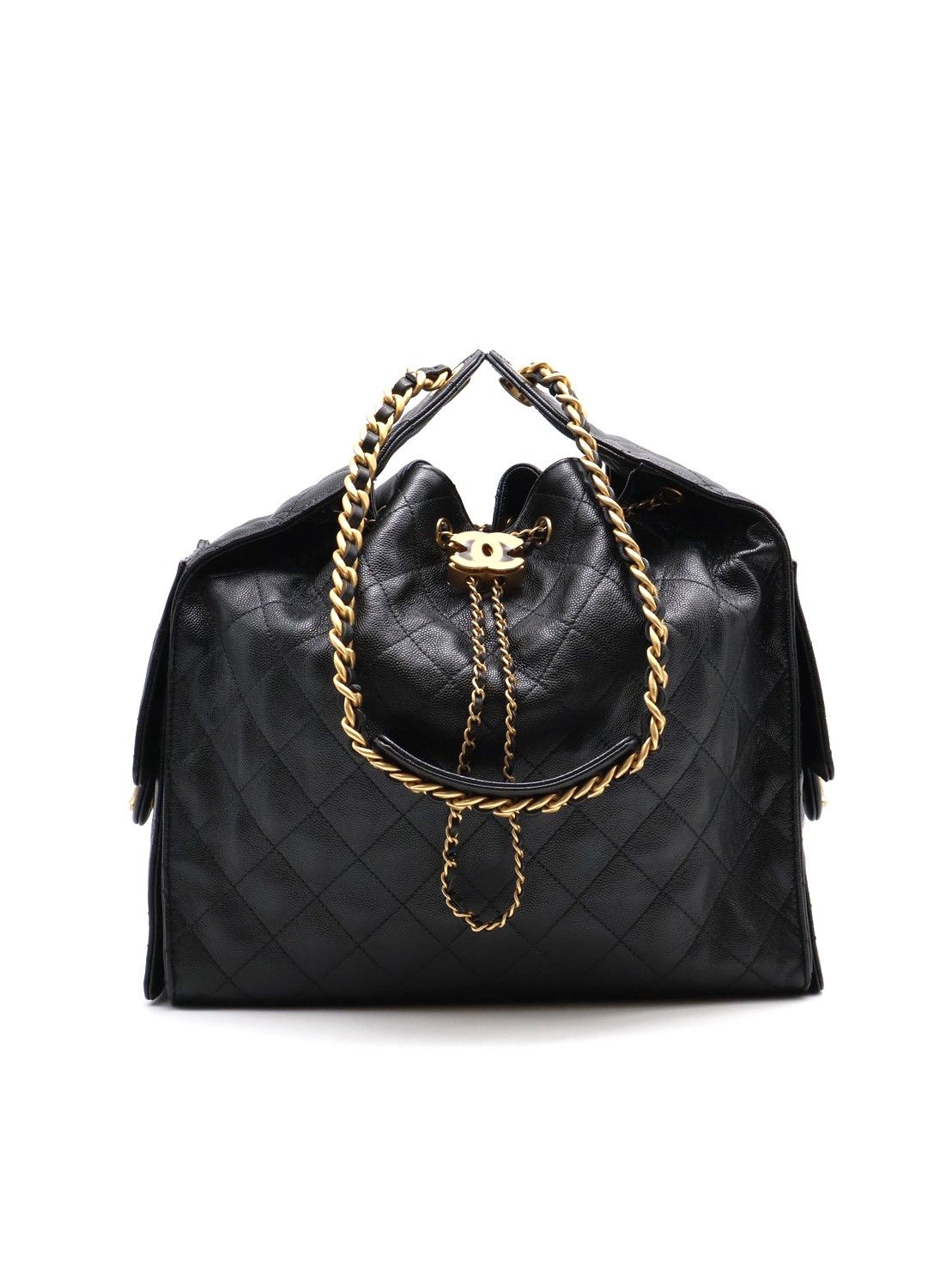 CHANEL 25 Hobo Bag - 中號黑金