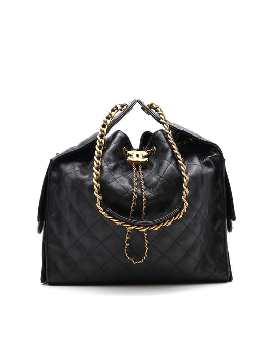 CHANEL 25 Hobo Bag - 中號黑金