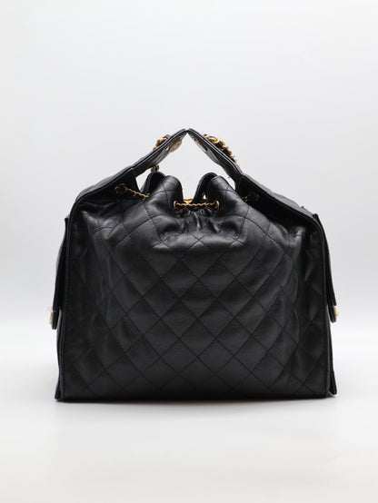 CHANEL 25 Hobo Bag - 中號黑金