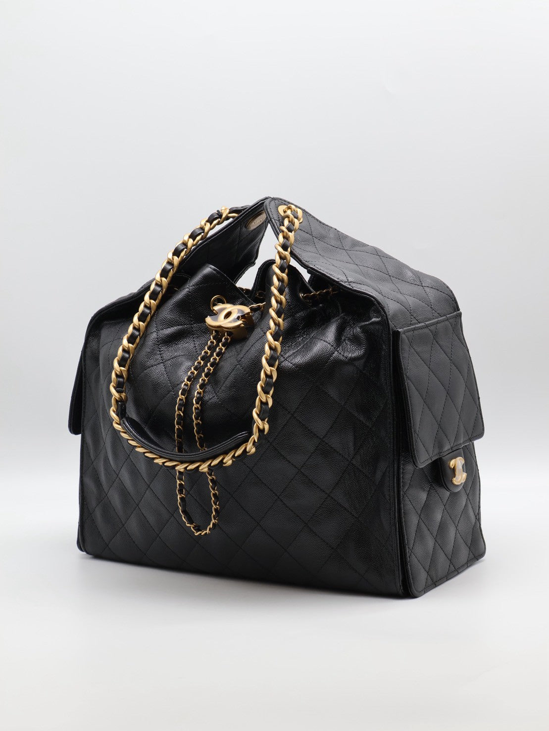 CHANEL 25 Hobo Bag - 中號黑金