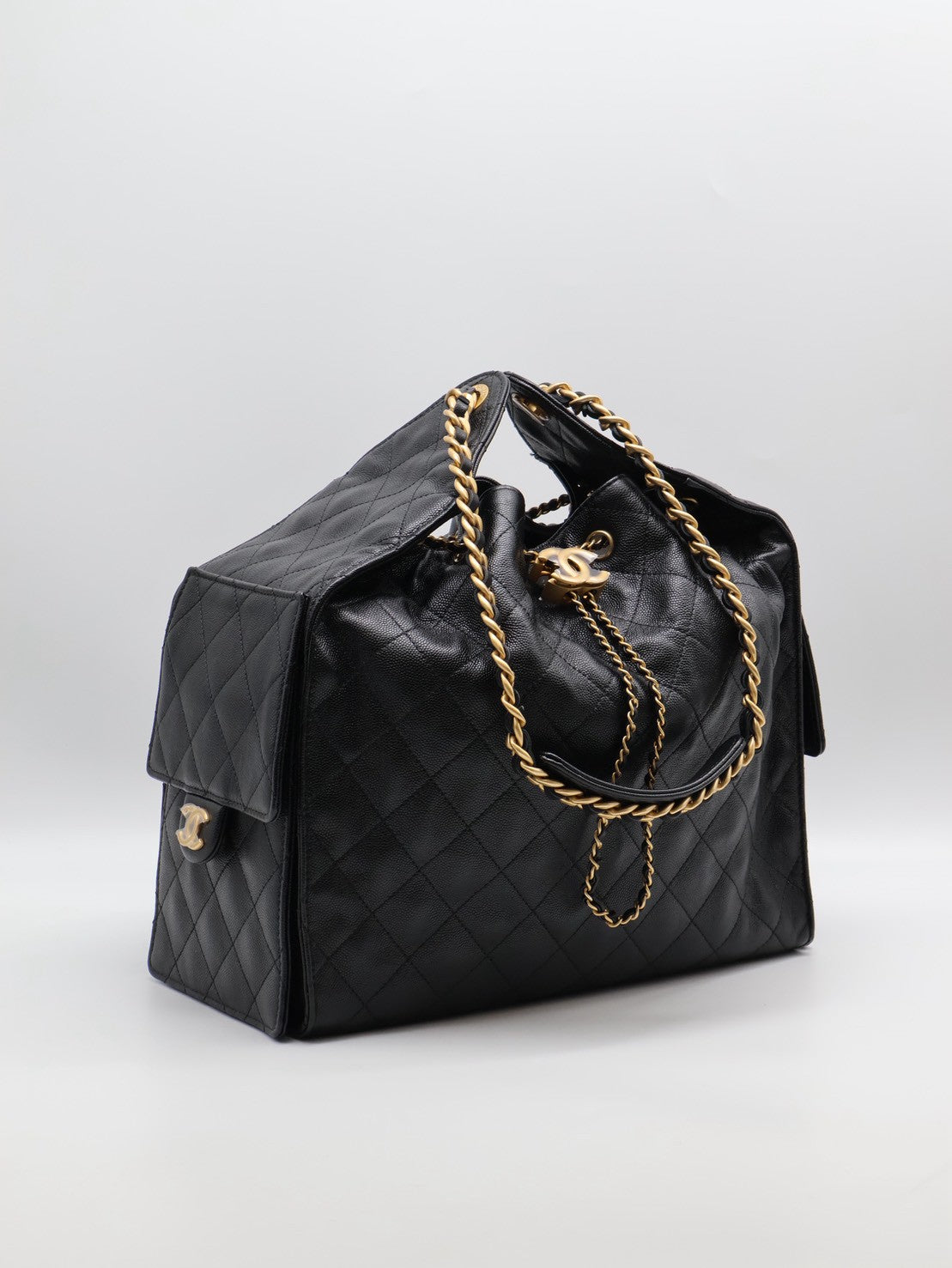 CHANEL 25 Hobo Bag - 中號黑金