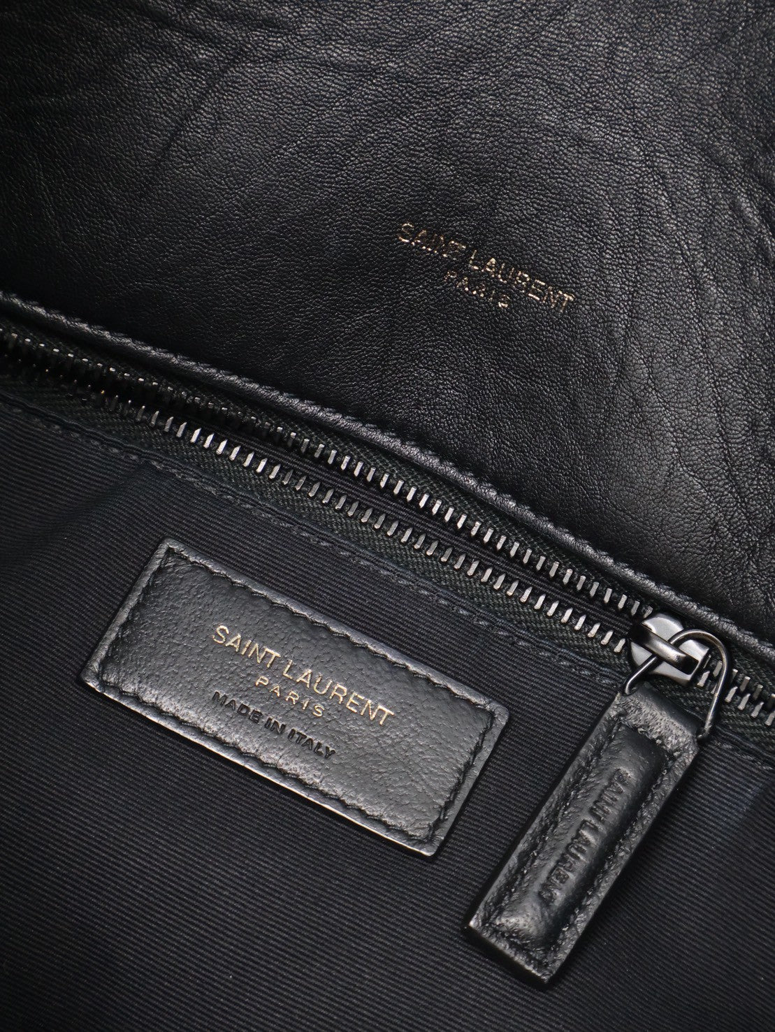 YSL Puffer小羊皮單肩包 - 中號so balck