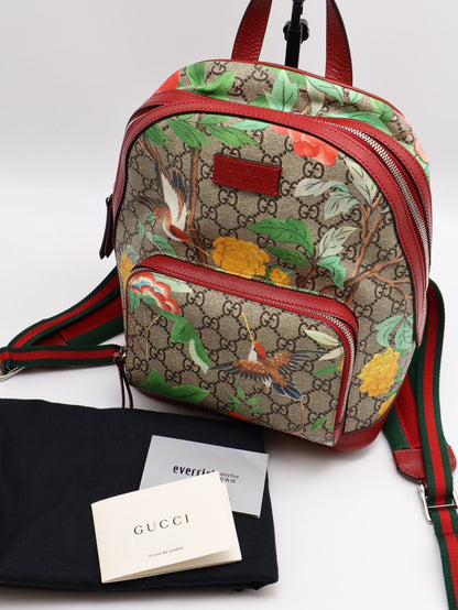 GUCCI 蜂鳥圖雙肩後背包
