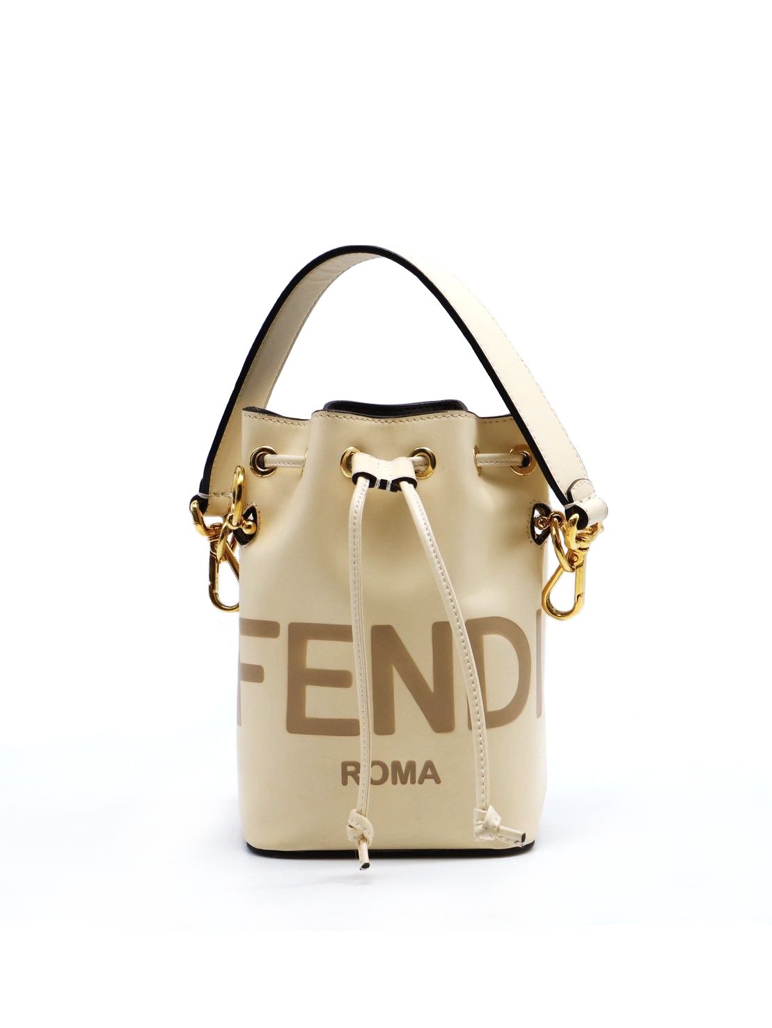 FENDI Mon tresor手提水桶包 - 奶白