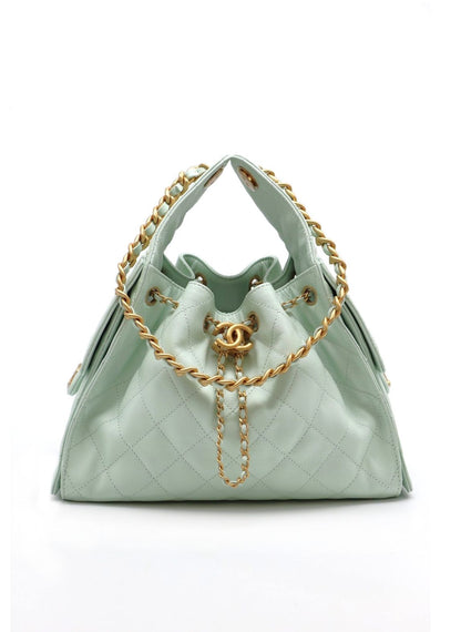CHANEL 25 Hobo Bag - 小號薄荷綠金