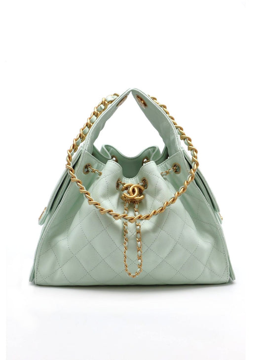 CHANEL 25 Hobo Bag - 小號薄荷綠金