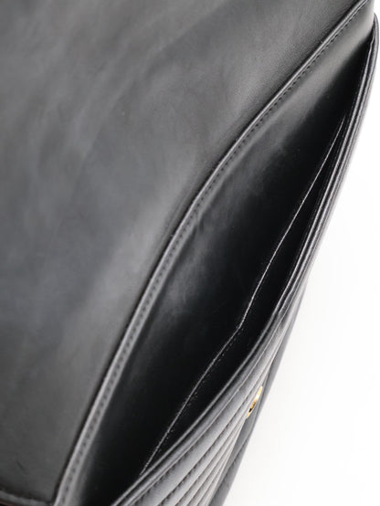 YSL Sulpice信封郵差包 - 中號黑金