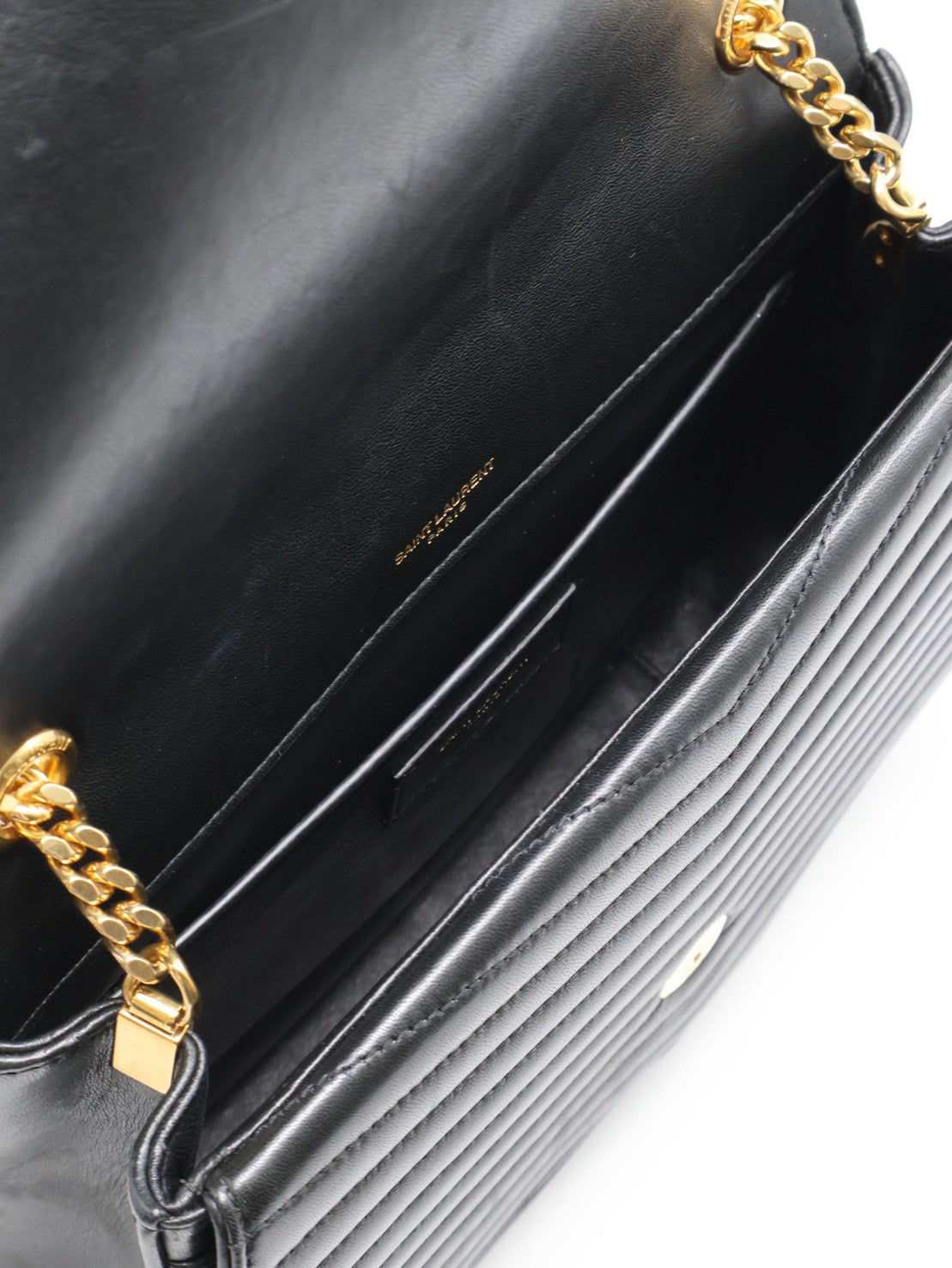 YSL Sulpice信封郵差包 - 中號黑金