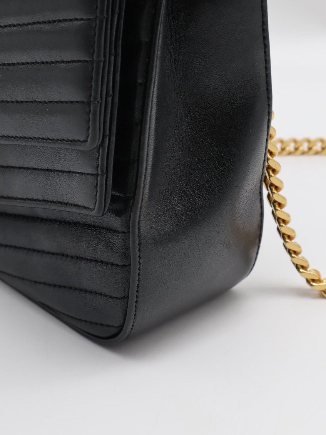 YSL Sulpice信封郵差包 - 中號黑金