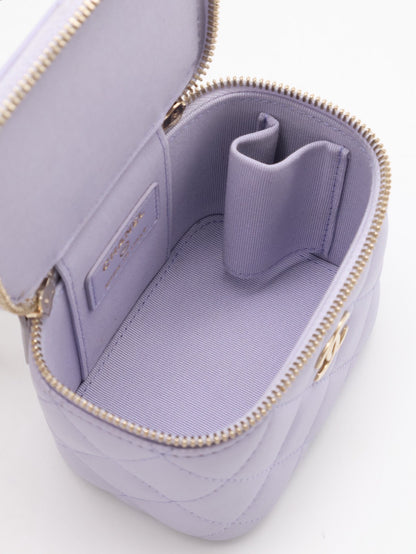 CHANEL 21K Mini handle小盒子 - 粉紫金31開