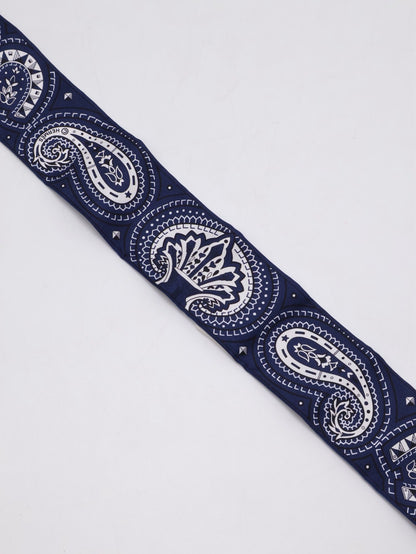 HERMES Cheval de Coeur Bandana愛心駿馬Twilly - 藍