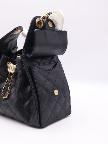CHANEL 25 Hobo Bag - 小號黑金