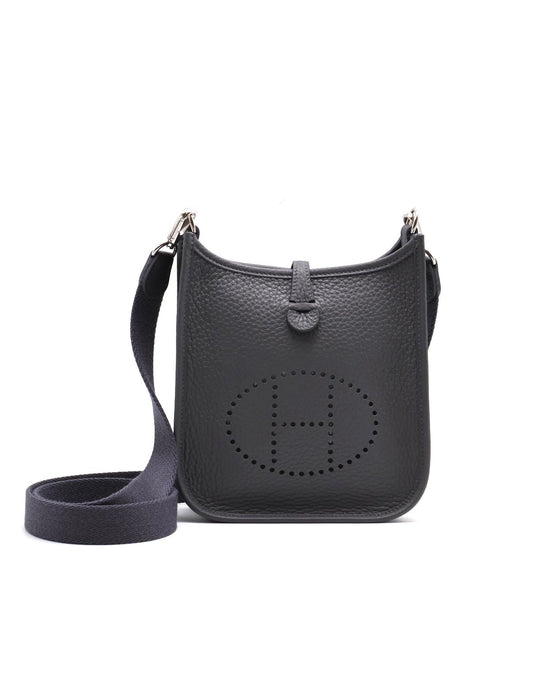 HERMES Mini evelyne - 石板灰銀