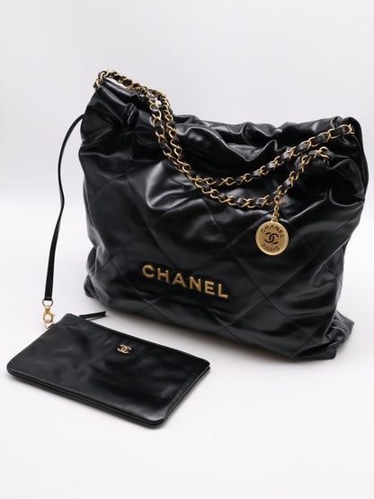 CHANEL 22 Bag - 中號黑金