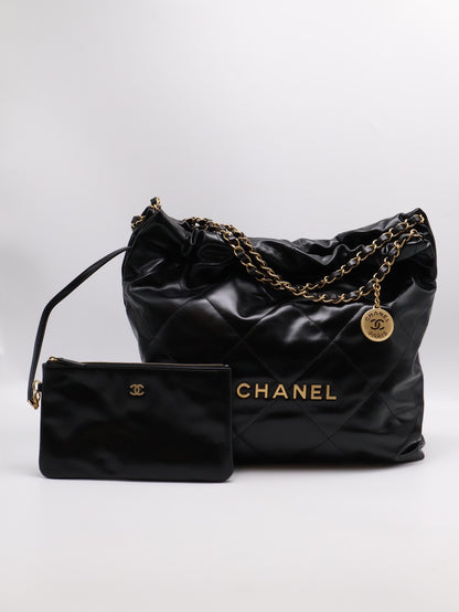 CHANEL 22 Bag - 中號黑金