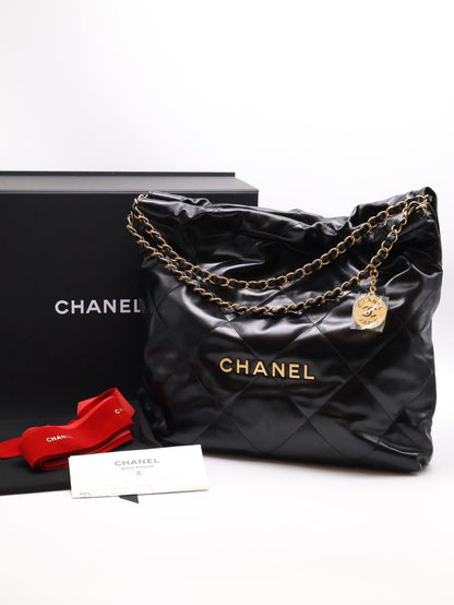 CHANEL 22 Bag - 中號黑金