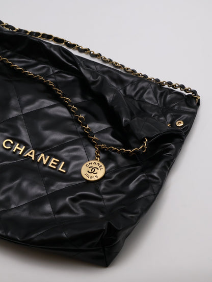 CHANEL 22 Bag - 中號黑金