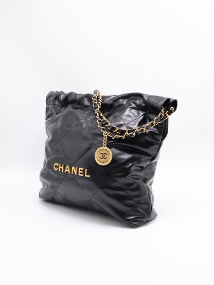 CHANEL 22 Bag - 小號黑金