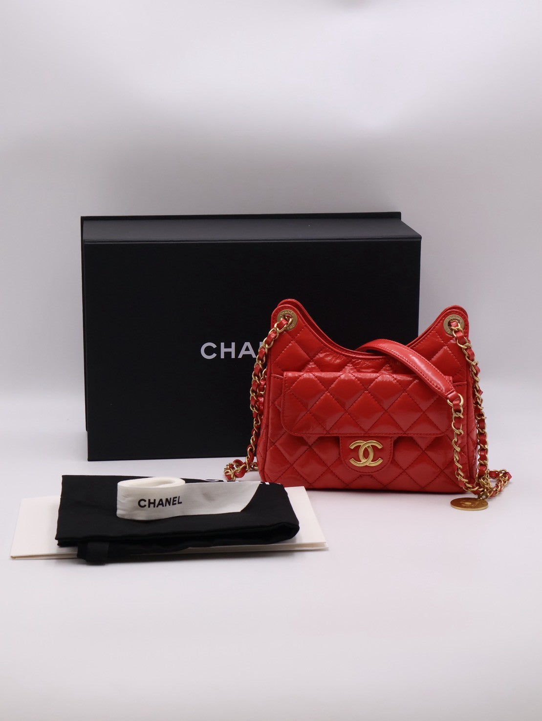 CHANEL 23C天貓精靈 - 小號橘紅金