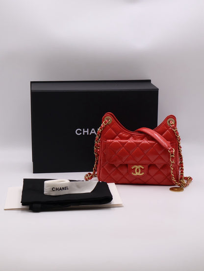 CHANEL 23C天貓精靈 - 小號橘紅金