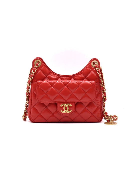CHANEL 23C天貓精靈 - 小號橘紅金