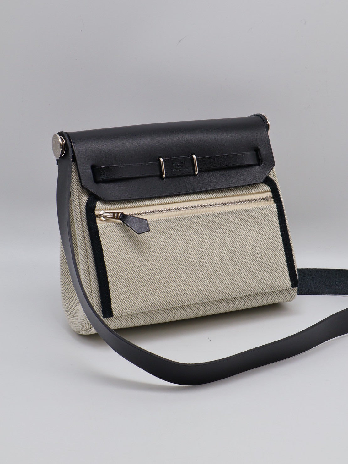 HERMES Herbag Zip 20 - Noir 89 黑銀 K
