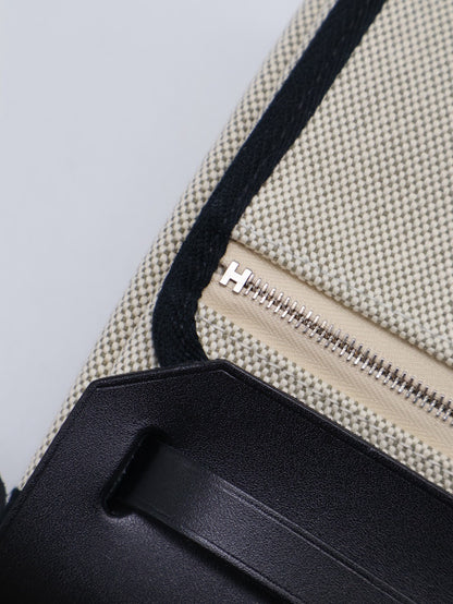 HERMES Herbag Zip 20 - Noir 89 黑銀 K