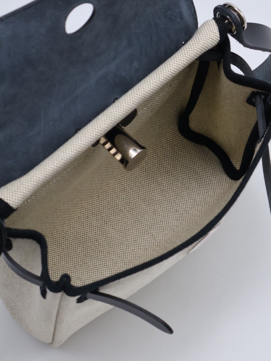 HERMES Herbag Zip 20 - Noir 89 黑銀 K