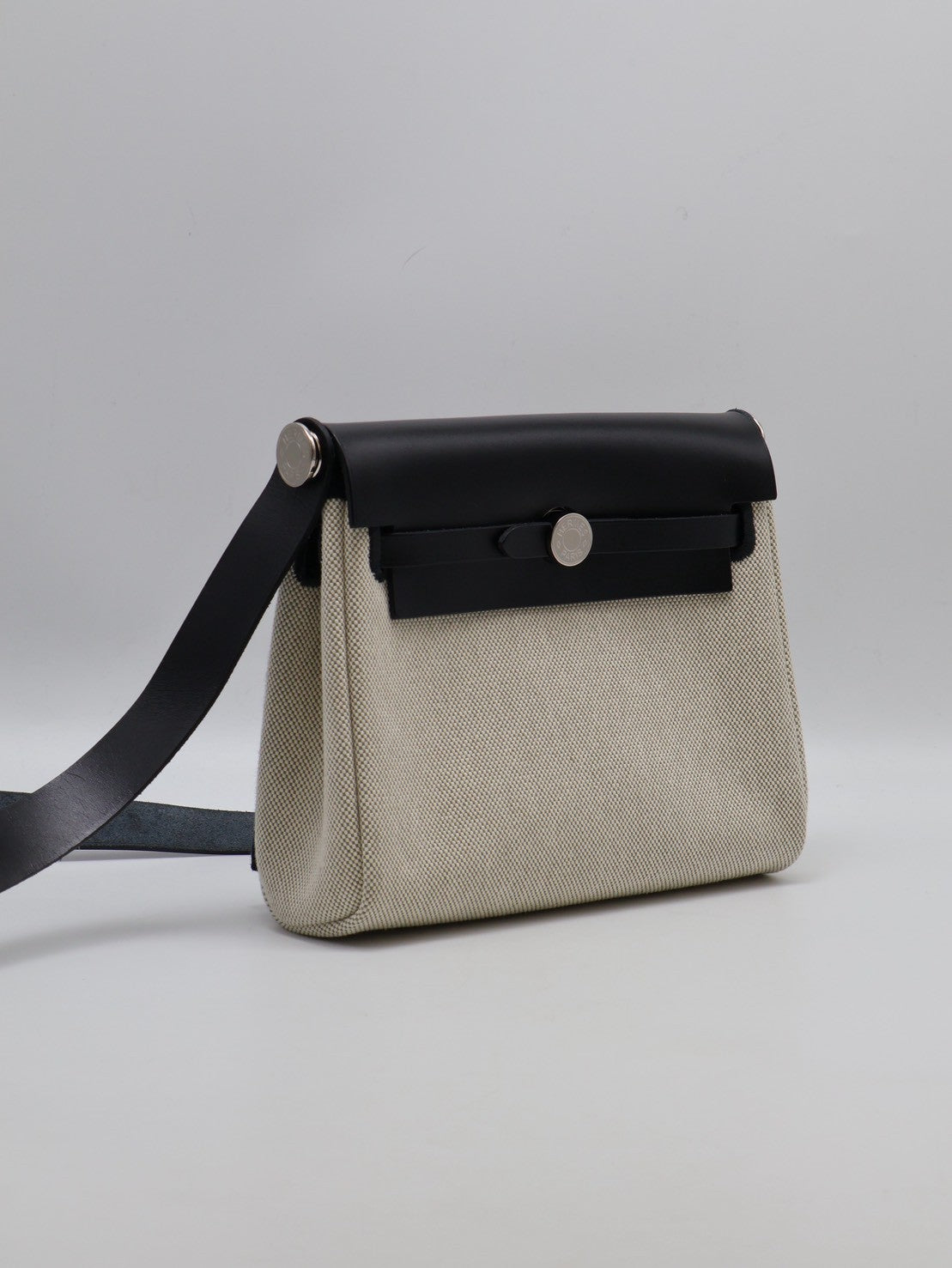 HERMES Herbag Zip 20 - Noir 89 黑銀 K