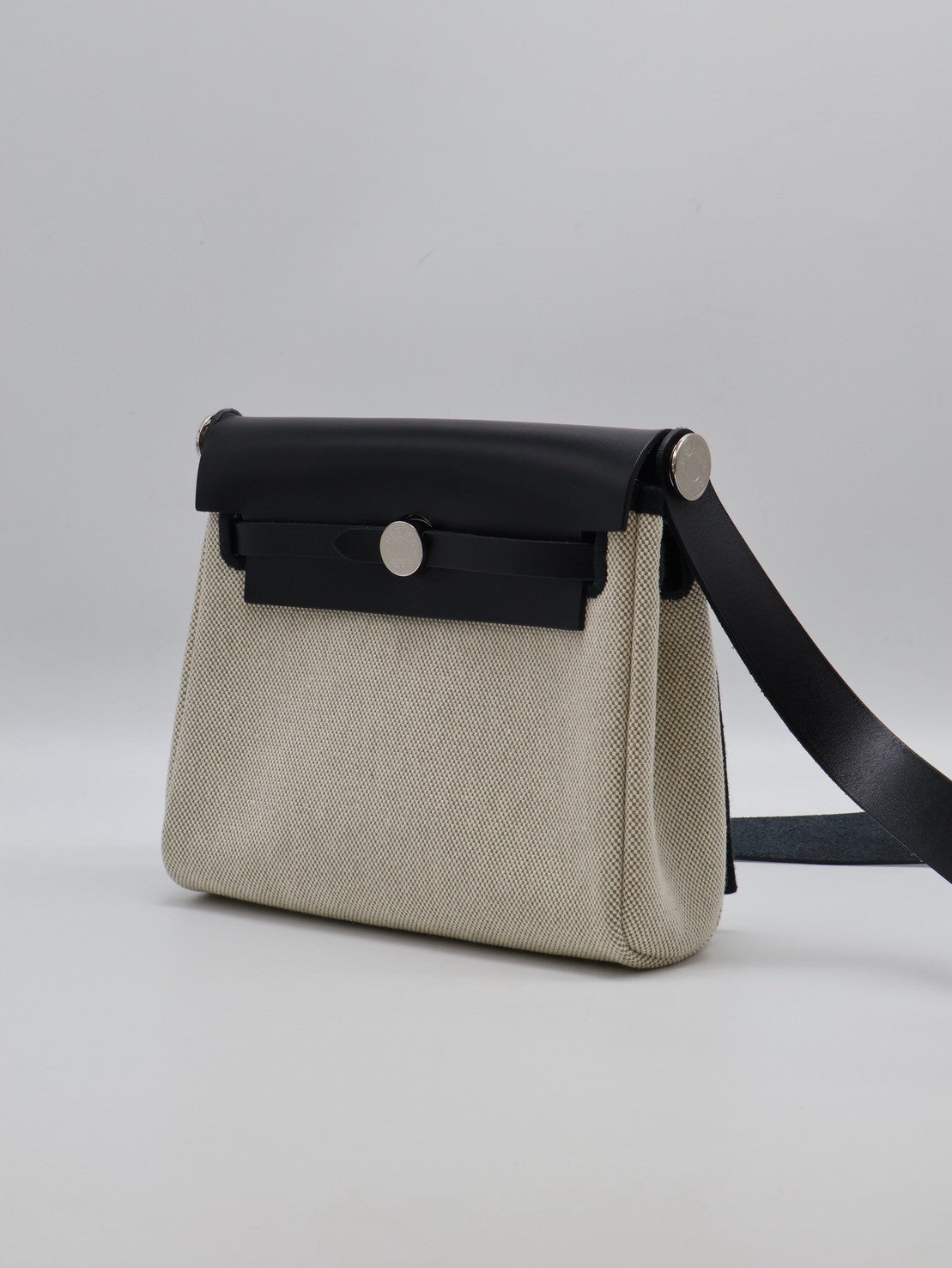 HERMES Herbag Zip 20 - Noir 89 黑銀 K