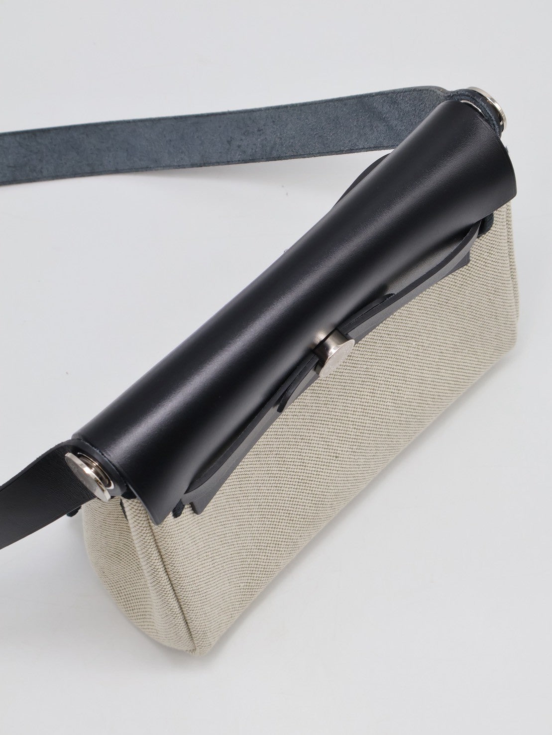 HERMES Herbag Zip 20 - Noir 89 黑銀 K