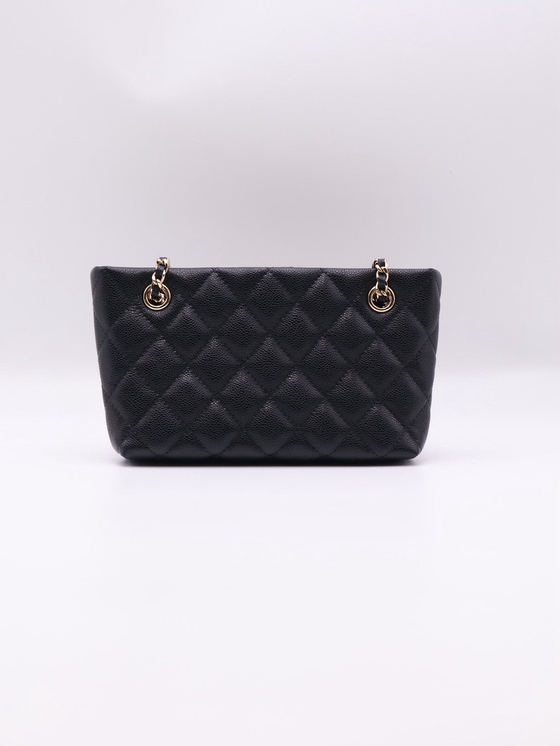 CHANEL 25B粒面牛皮Mini Totoe - 黑金