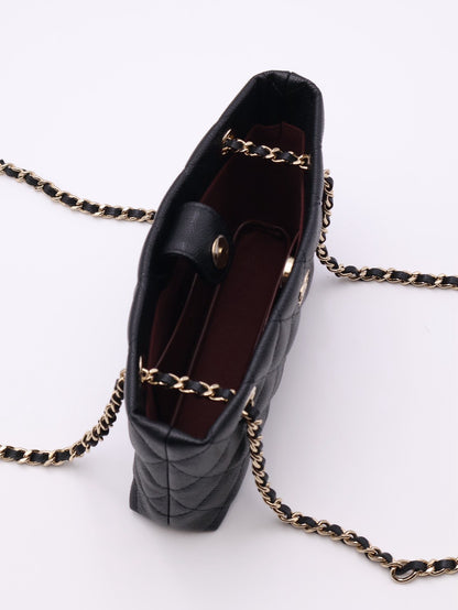CHANEL 25B粒面牛皮Mini Totoe - 黑金