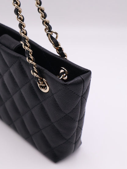CHANEL 25B粒面牛皮Mini Totoe - 黑金
