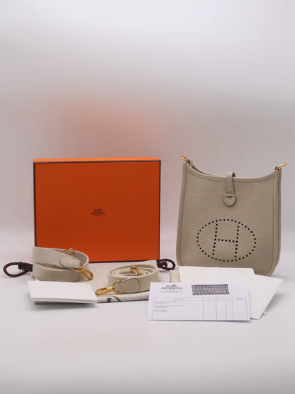 HERMES Mini Evelyne - Beton 8L 冰川白金 U