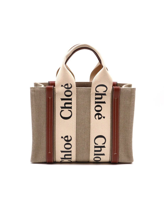 Chloe Woody Tote - 小號棕