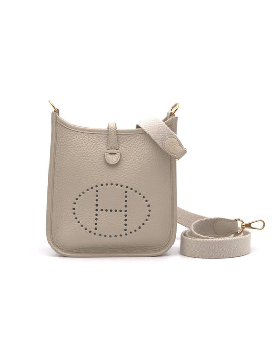 HERMES Mini Evelyne - Beton 8L 冰川白金 U
