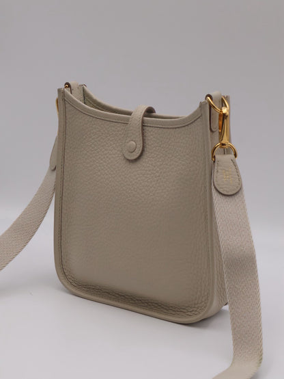 HERMES Mini Evelyne - Beton 8L 冰川白金 U