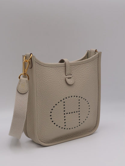 HERMES Mini Evelyne - Beton 8L 冰川白金 U