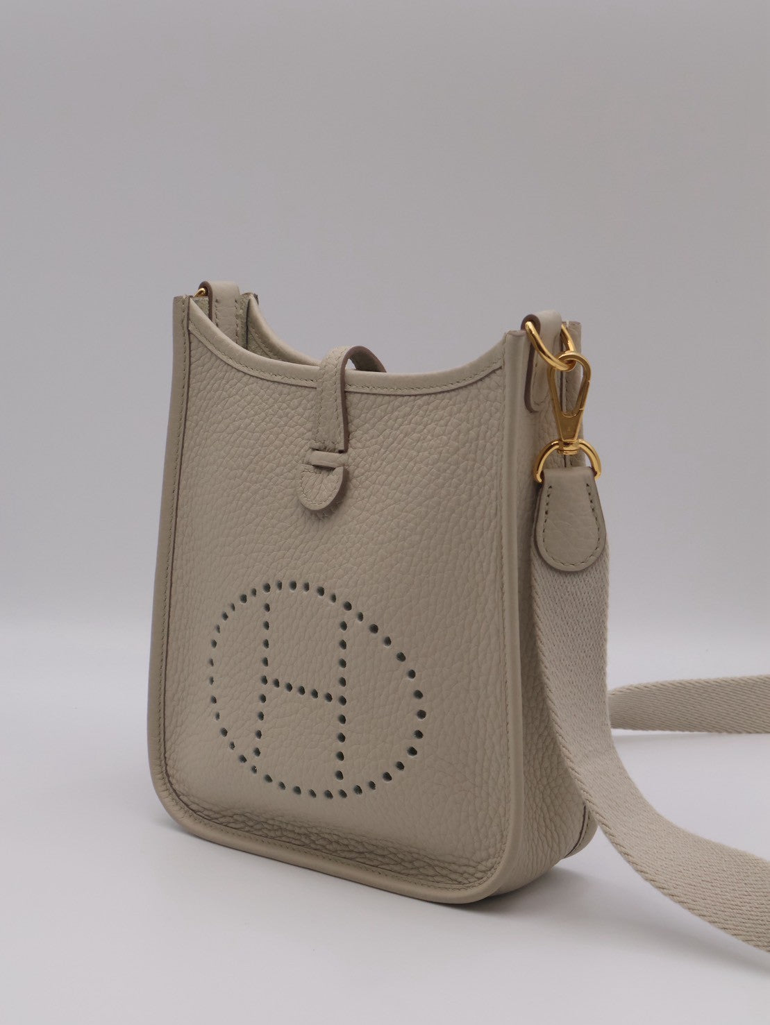HERMES Mini Evelyne - Beton 8L 冰川白金 U
