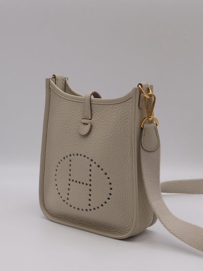 HERMES Mini Evelyne - Beton 8L 冰川白金 U