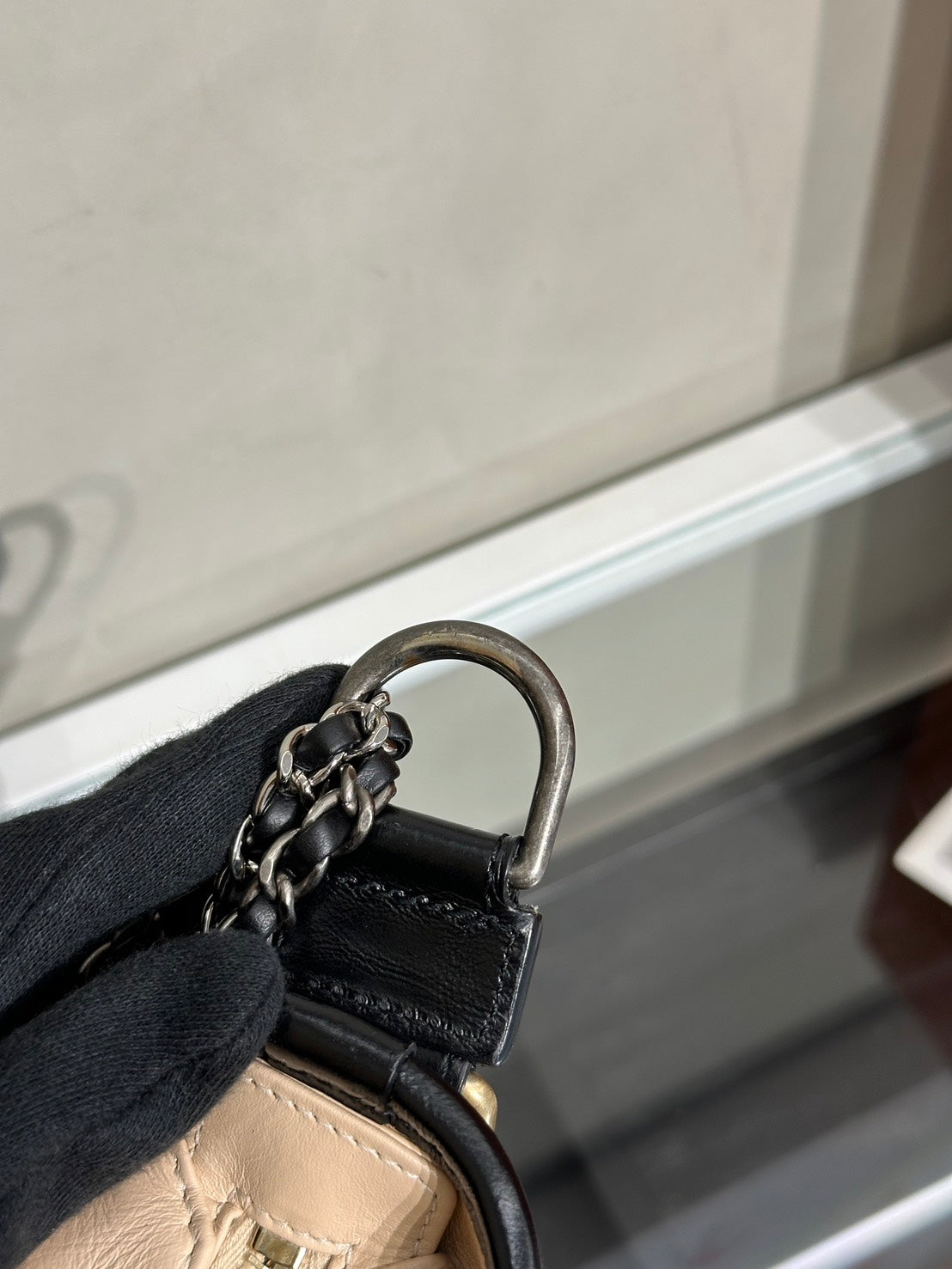 CHANEL 雙鍊條流浪包 - 小號奶茶29開