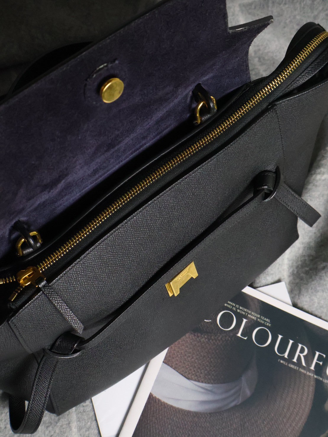 CELINE Belt鯰魚包 - 大號黑金
