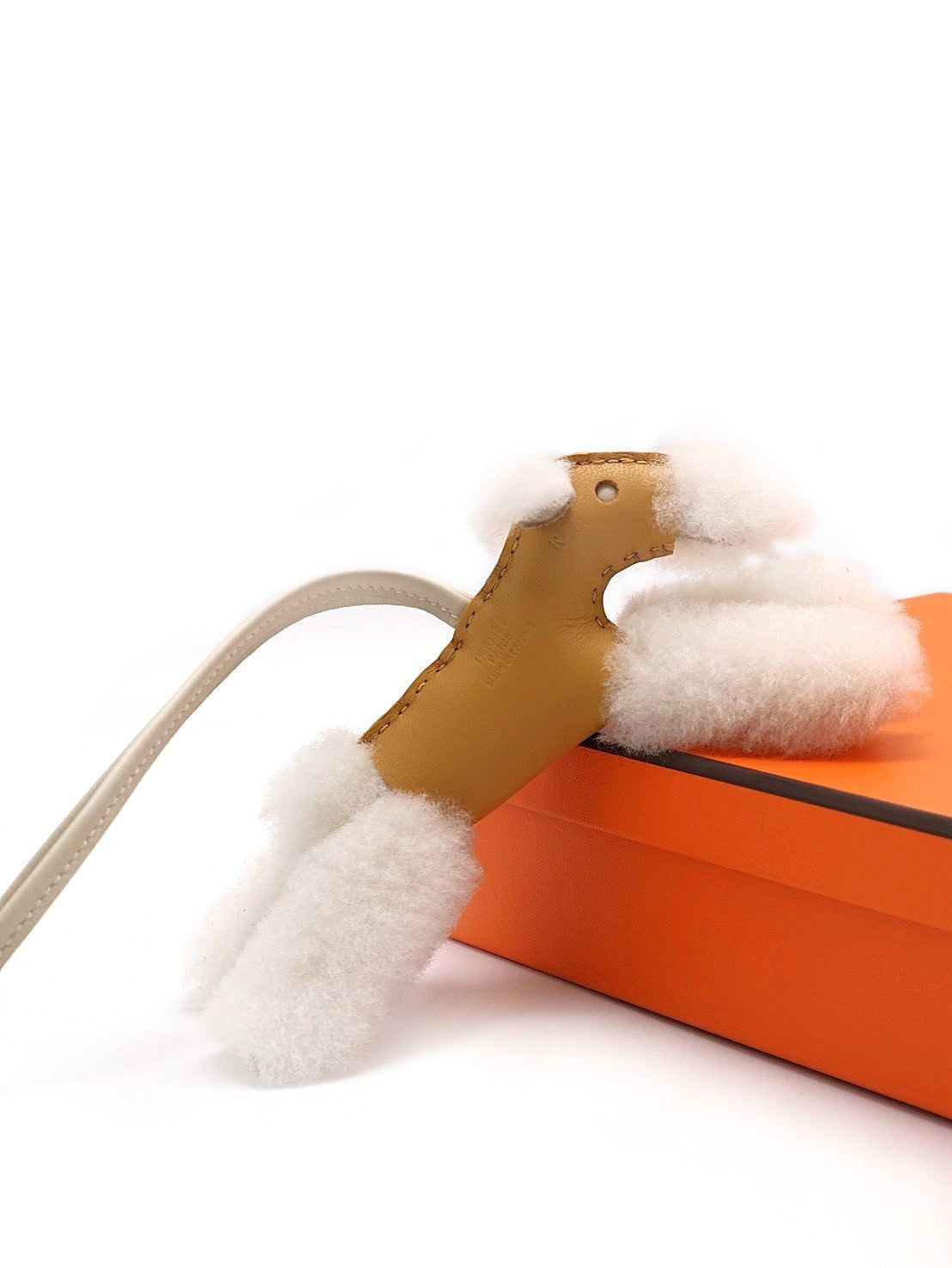 HERMES Budy charm狐狸犬 - 稻草黃 / 奶昔白 K