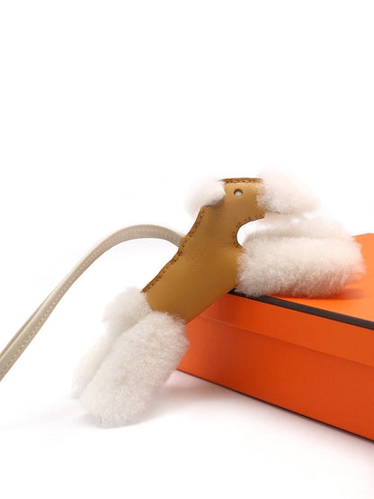 HERMES Budy charm狐狸犬 - 稻草黃 / 奶昔白 K