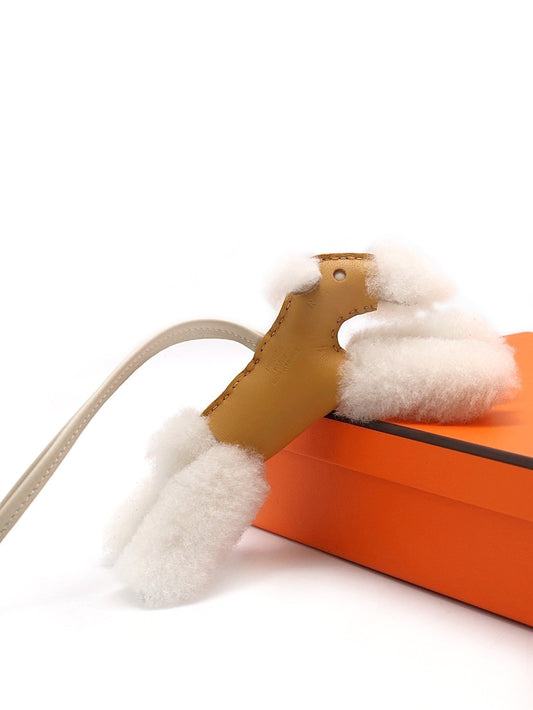 HERMES Budy charm狐狸犬 - 稻草黃 / 奶昔白 K