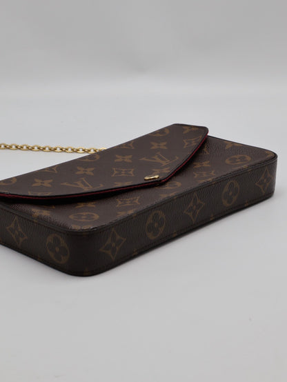 LOUIS VUITTON 經典三合一WOC鍊包 - 玫紅