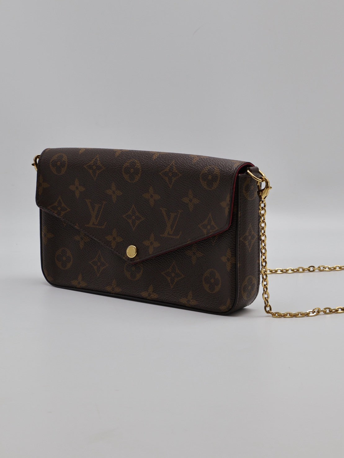 LOUIS VUITTON 經典三合一WOC鍊包 - 玫紅