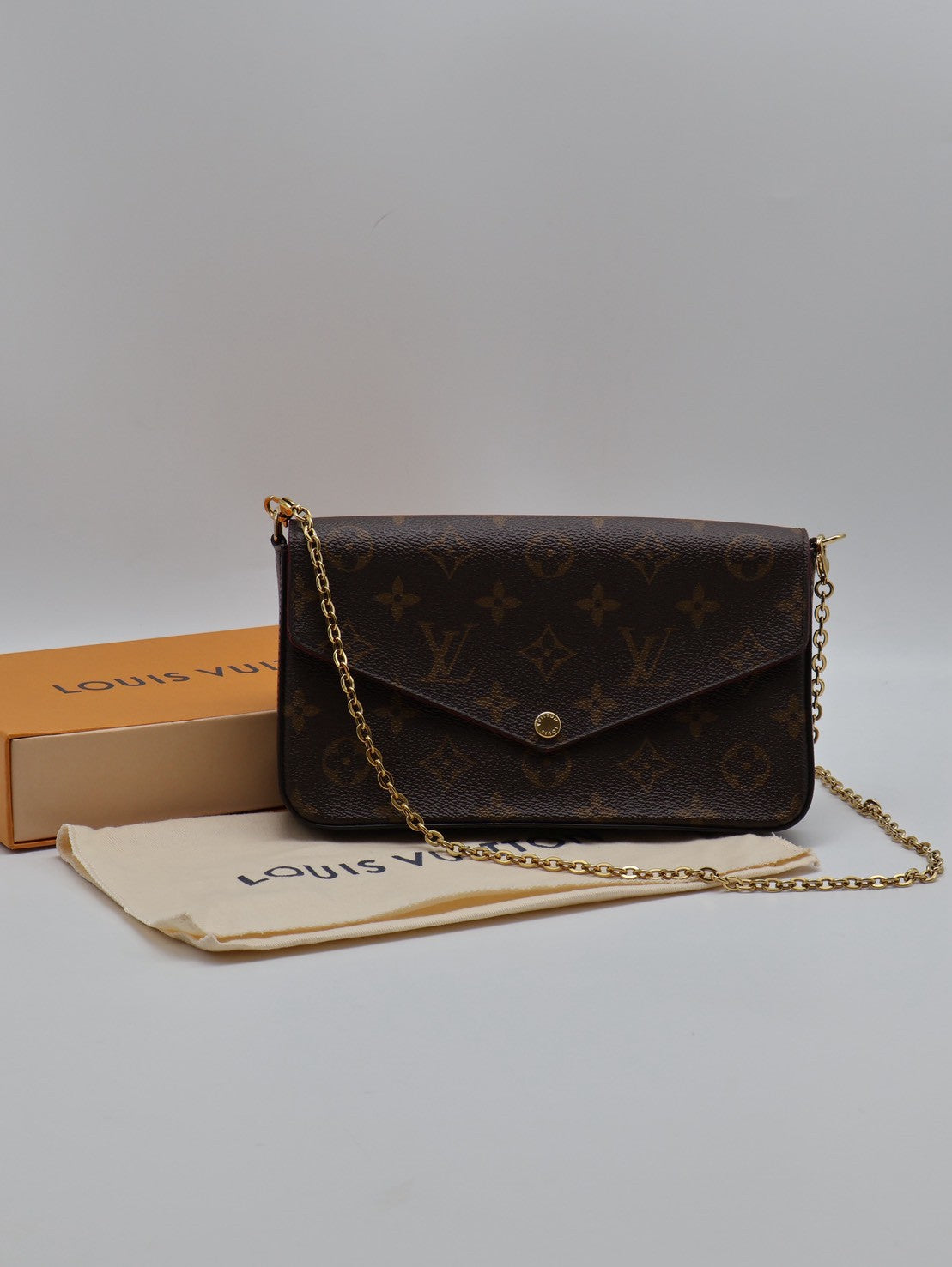 LOUIS VUITTON 經典三合一WOC鍊包 - 玫紅