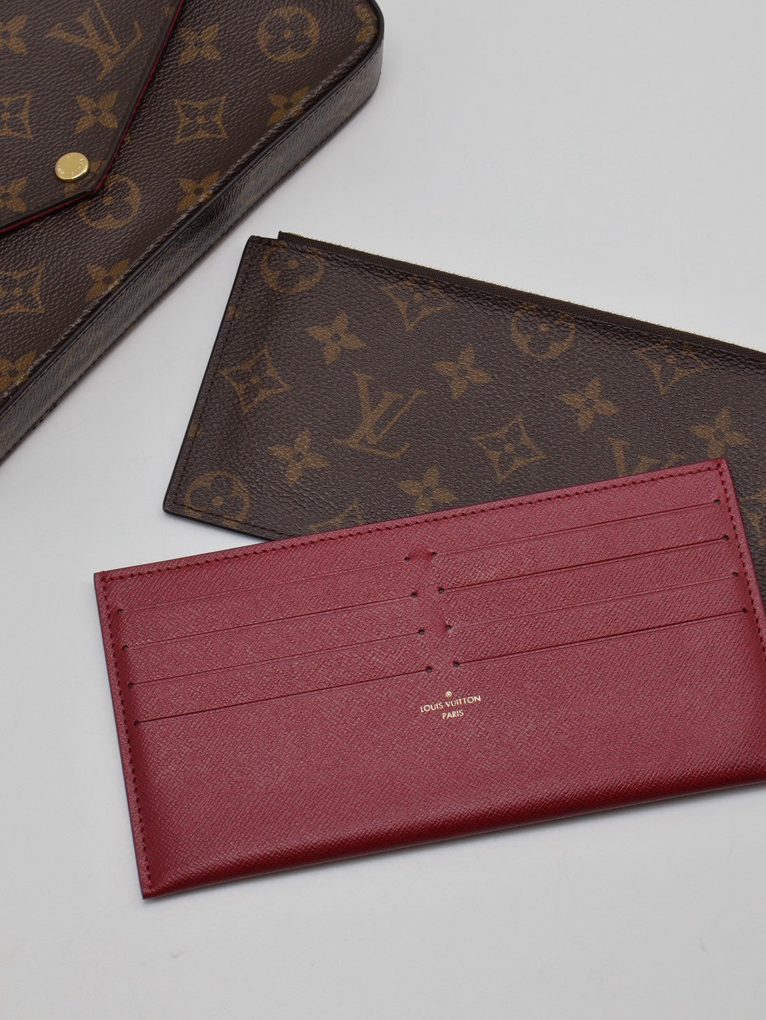 LOUIS VUITTON 經典三合一WOC鍊包 - 玫紅